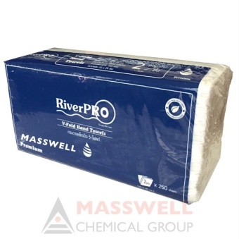 RiverPro กระดาษเช็ดมือสีขาว รุ่นV-Fold PREMIUM 2-Ply (24แพ็ค) ขายยกลัง RiverPro กระดาษเช็ดมือสีขาว รุ่นV-Fold PREMIUM 2-Ply (24แพ็ค) ขายยกลัง